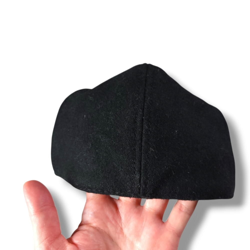 ✨️HP✨️Lids | Y2K Classic Black Newsboy Cabbie Wool Blend Cap (SIZE S/M) - Picture 5 of 9